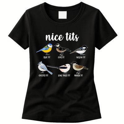 Funny Nice Tits Birds Womens T-Shirt