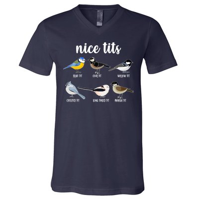 Funny Nice Tits Birds V-Neck T-Shirt