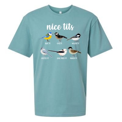 Funny Nice Tits Birds Sueded Cloud Jersey T-Shirt