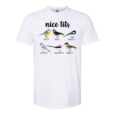 Funny Nice Tits Birds Softstyle CVC T-Shirt