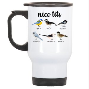 Funny Nice Tits Birds Stainless Steel Travel Mug