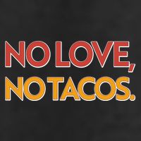 Funny No Love, No Tacos 25L Jumbo Tote