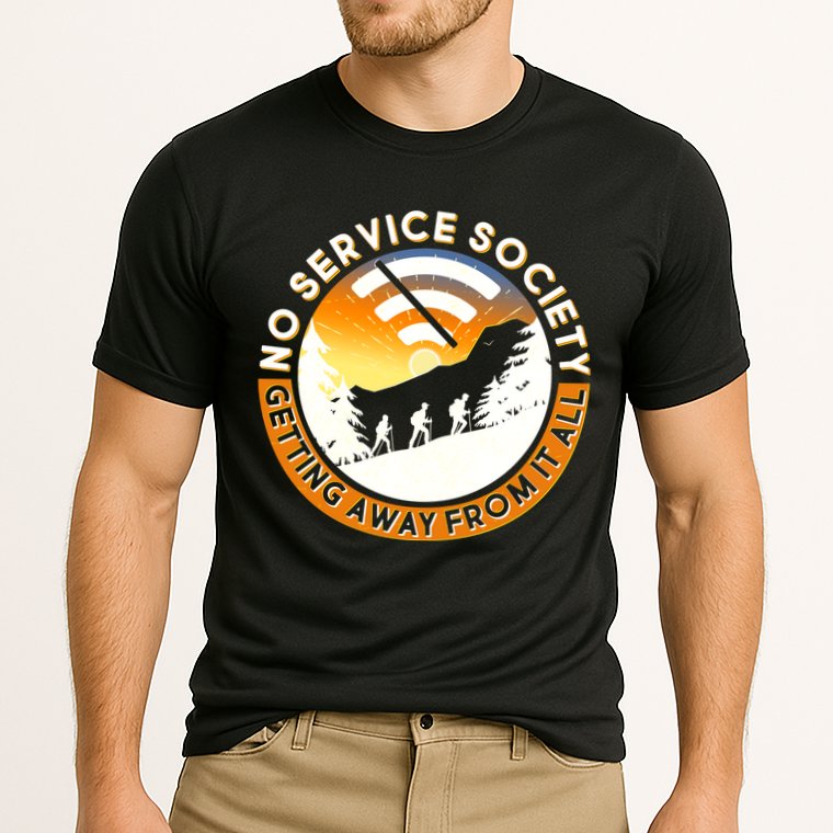 Funny No Service Society Performance Shirt