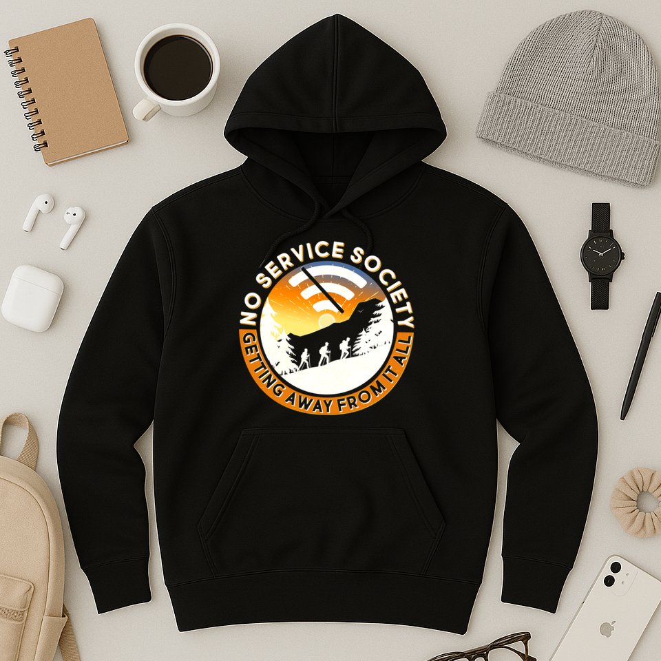 Funny No Service Society Hoodie