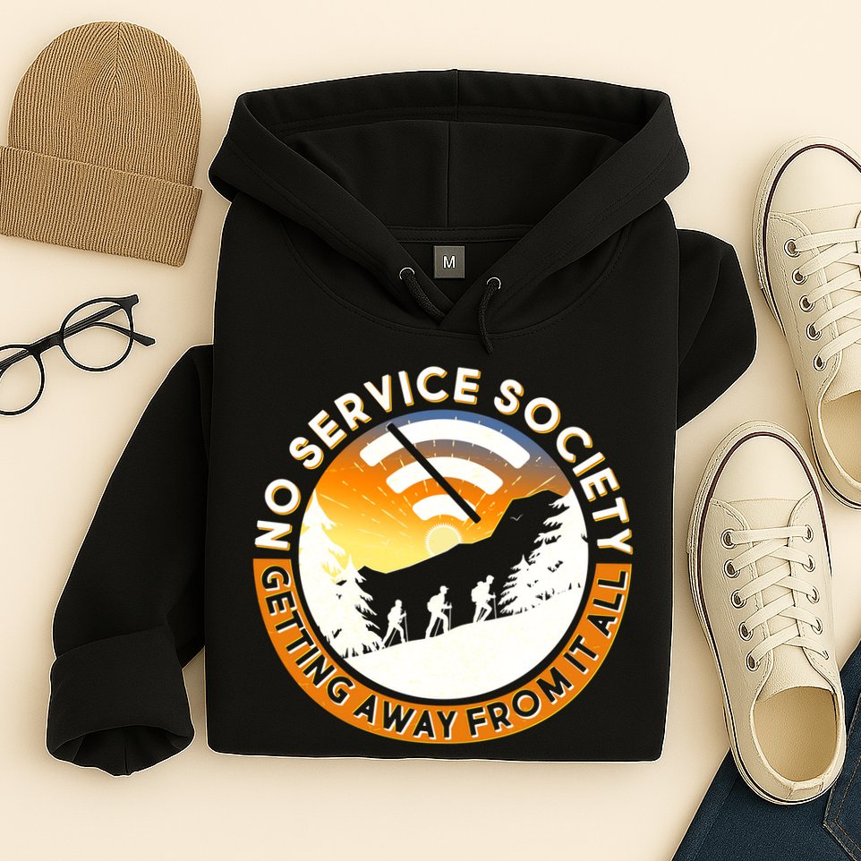 Funny No Service Society Hoodie