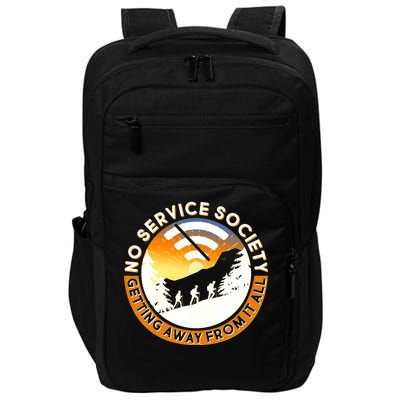 Funny No Service Society Impact Tech Backpack