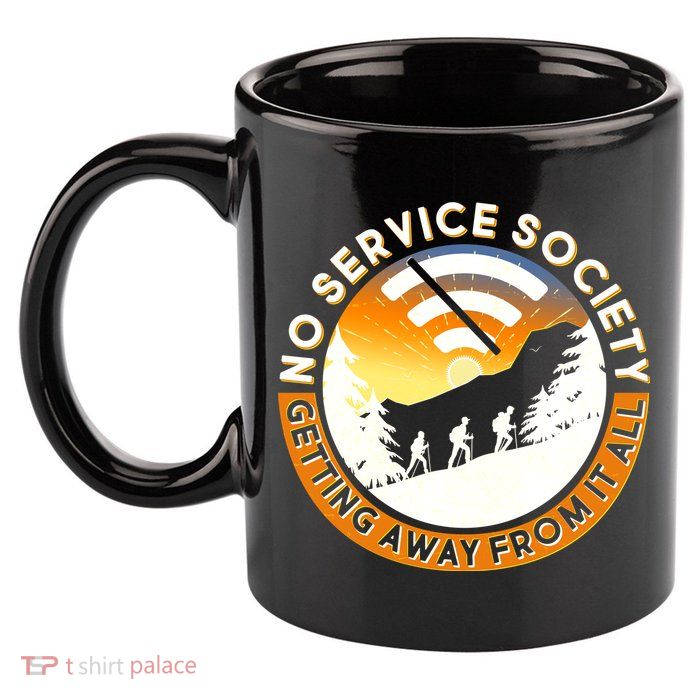 Funny No Service Society 11oz C Handle Ceramic Mug