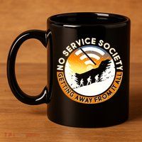 Funny No Service Society 11oz C Handle Ceramic Mug