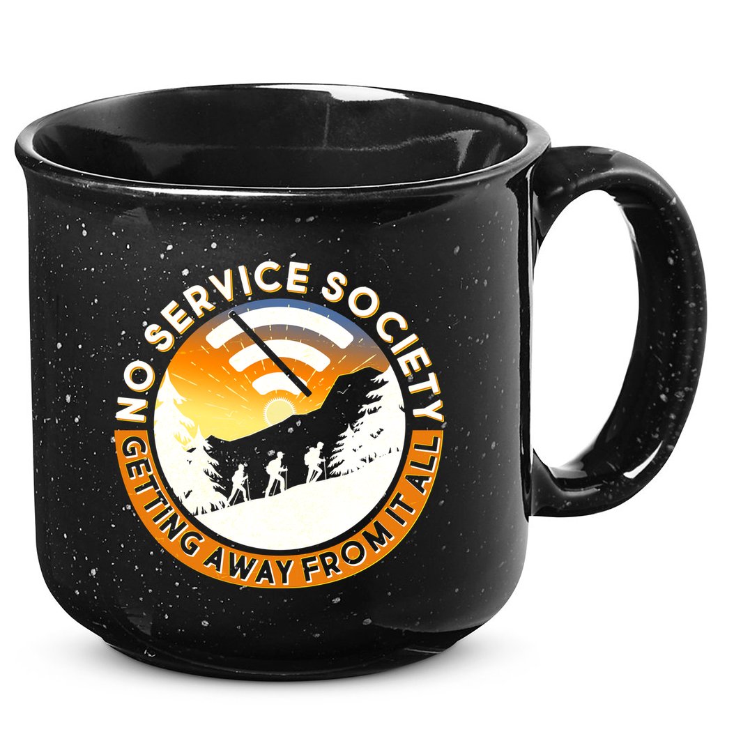 Funny No Service Society 15oz Campfire Ceramic Mug