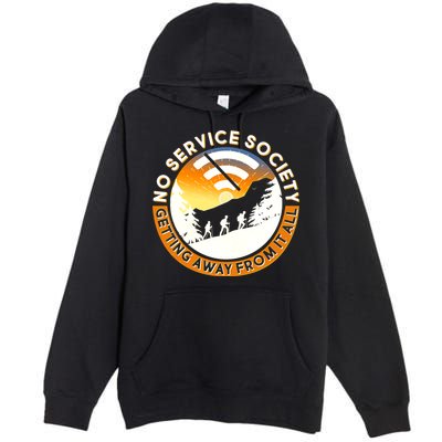 Funny No Service Society Premium Pullover Hoodie