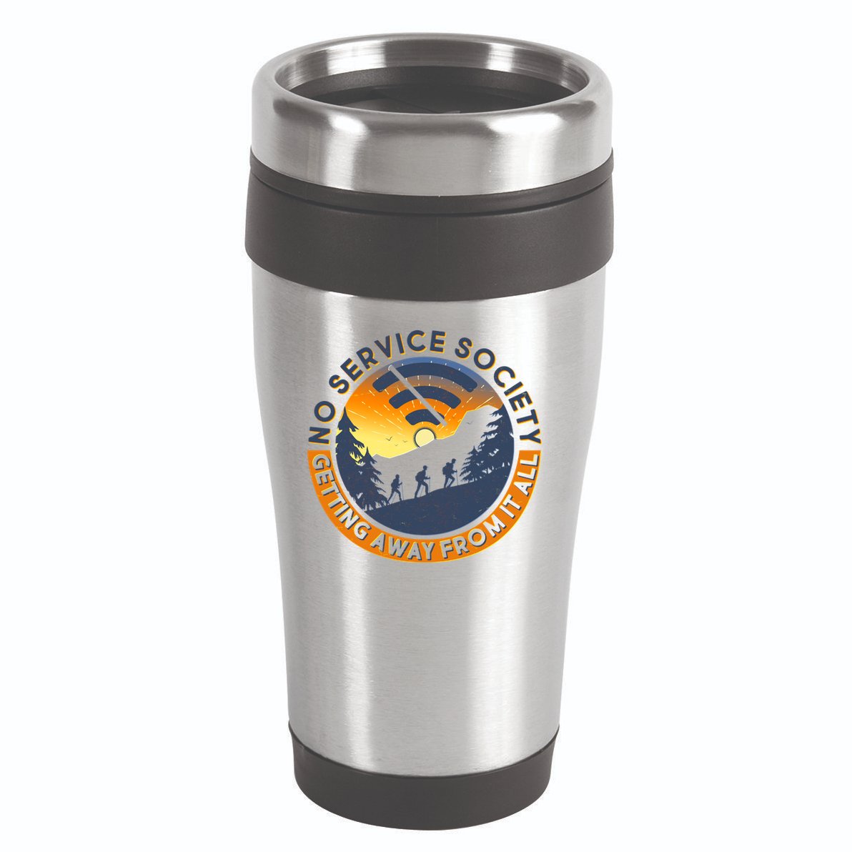Funny No Service Society 16oz Travel Tumbler
