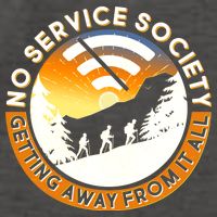 Funny No Service Society Vector Backpack