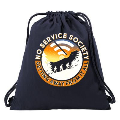 Funny No Service Society Drawstring Bag