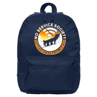 Funny No Service Society 16 in Basic Backpack