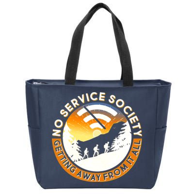 Funny No Service Society Zip Tote Bag