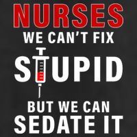 Funny Nurse Can't Fix Stupid Golf Towel