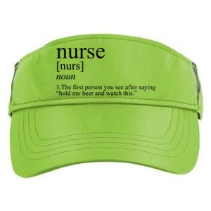 Funny Nurse Definition Adult Drive Performance Visor