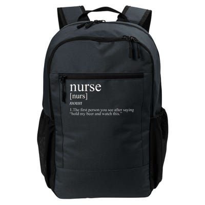 Funny Nurse Definition Daily Commute Backpack