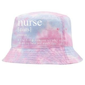 Funny Nurse Definition Tie-Dyed Bucket Hat