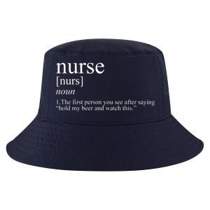 Funny Nurse Definition Cool Comfort Performance Bucket Hat