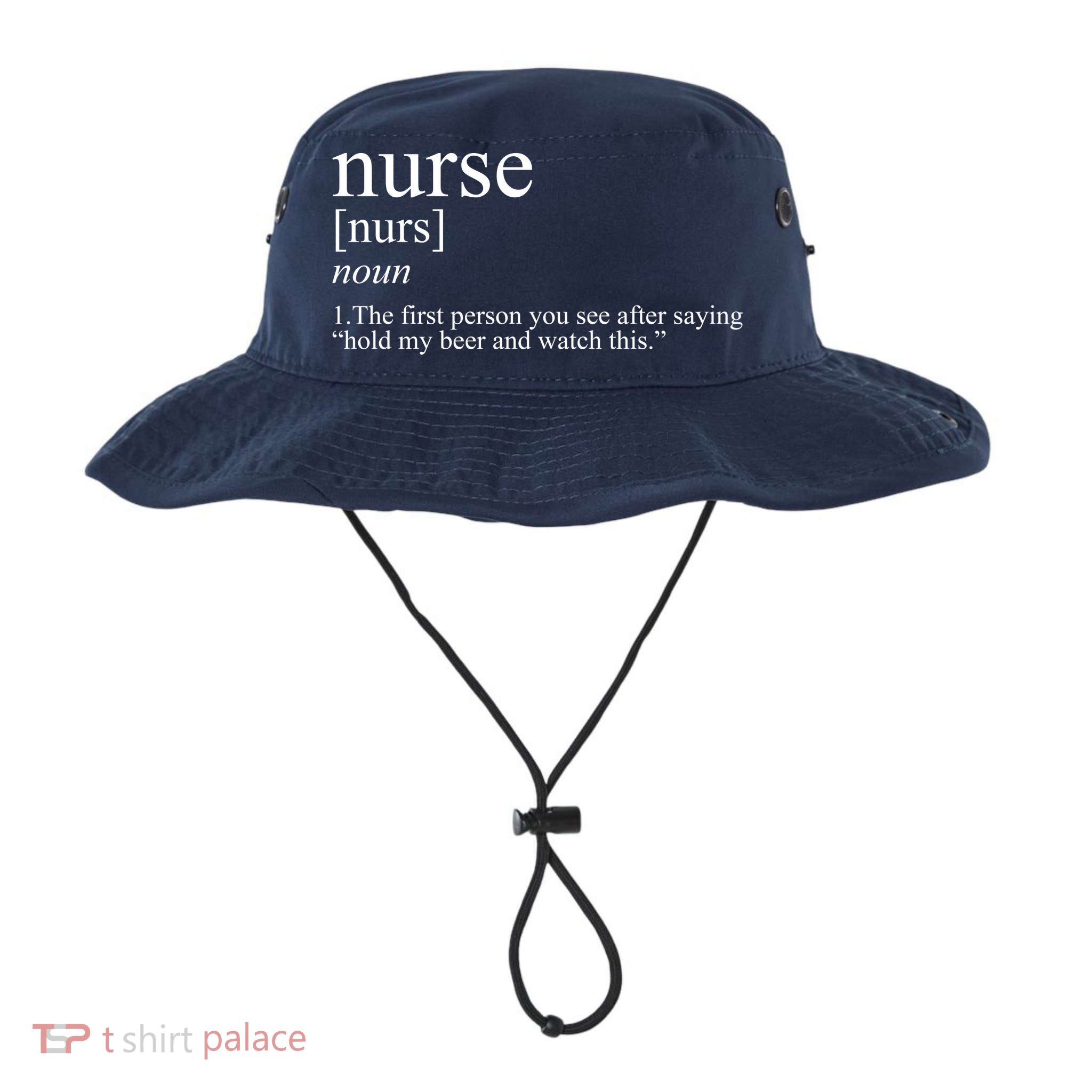 Funny Nurse Definition Bucket Hat