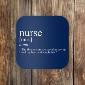 Funny Nurse Definition Coaster