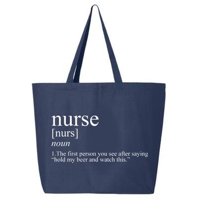 Funny Nurse Definition 25L Jumbo Tote