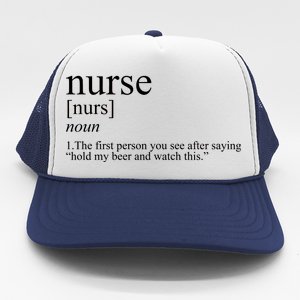 Funny Nurse Definition Trucker Hat