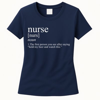 Funny Nurse Definition Womens T-Shirt