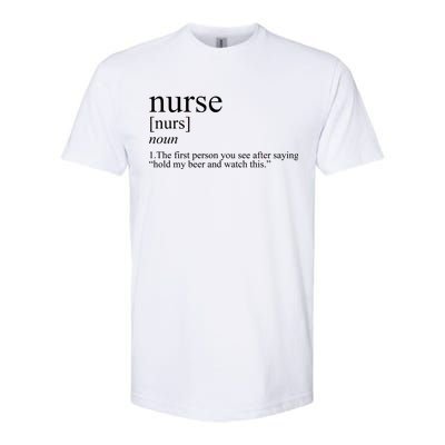 Funny Nurse Definition Softstyle® CVC T-Shirt