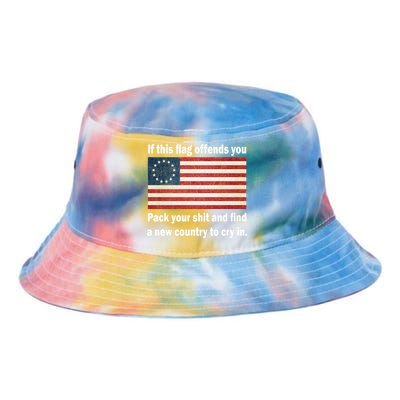 Funny Offensive Betsy Ross Flag Tie Dye Newport Bucket Hat