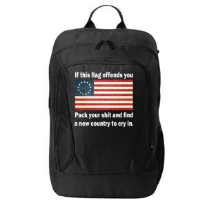 Funny Offensive Betsy Ross Flag City Backpack