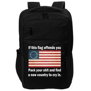 Funny Offensive Betsy Ross Flag Impact Tech Backpack