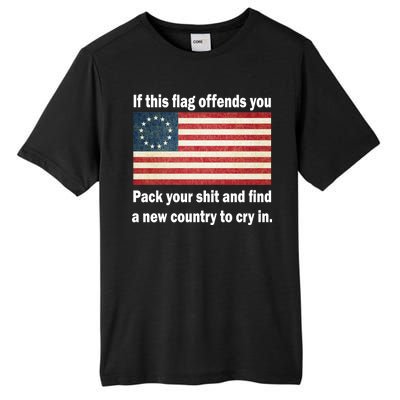 Funny Offensive Betsy Ross Flag Tall Fusion ChromaSoft Performance T-Shirt