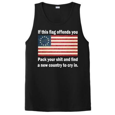 Funny Offensive Betsy Ross Flag PosiCharge Competitor Tank