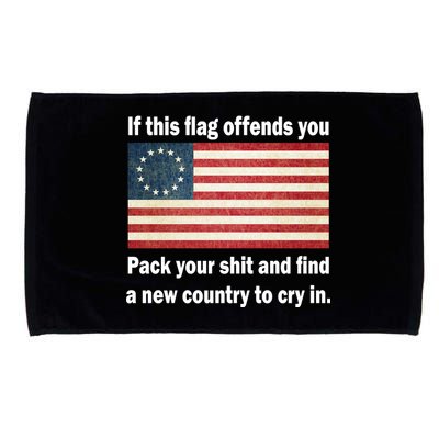 Funny Offensive Betsy Ross Flag Microfiber Hand Towel