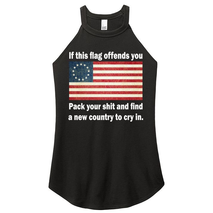 Funny Offensive Betsy Ross Flag Women's Perfect Tri Rocker Tank