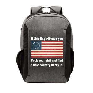 Funny Offensive Betsy Ross Flag Vector Backpack