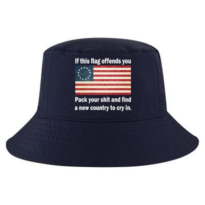 Funny Offensive Betsy Ross Flag Cool Comfort Performance Bucket Hat