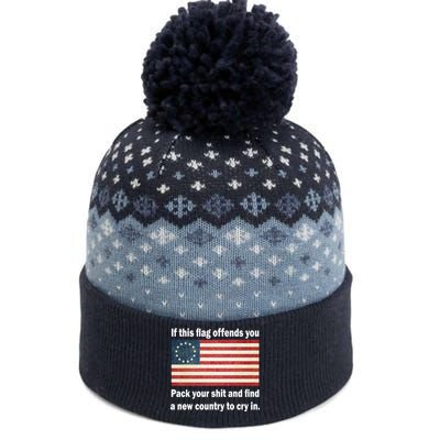 Funny Offensive Betsy Ross Flag The Baniff Cuffed Pom Beanie