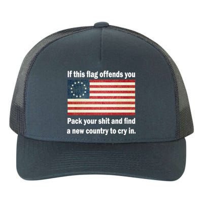 Funny Offensive Betsy Ross Flag Yupoong Adult 5-Panel Trucker Hat