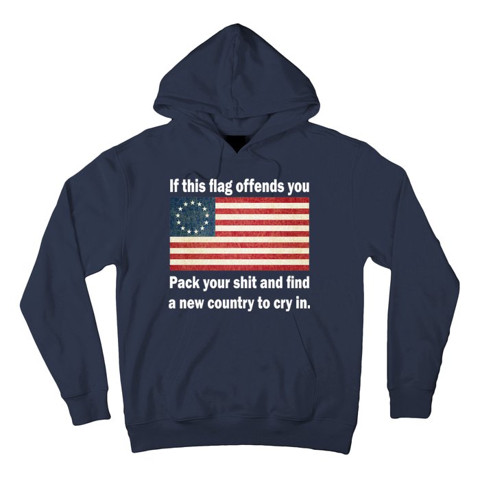 Funny Offensive Betsy Ross Flag Hoodie