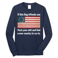 Funny Offensive Betsy Ross Flag Long Sleeve Shirt