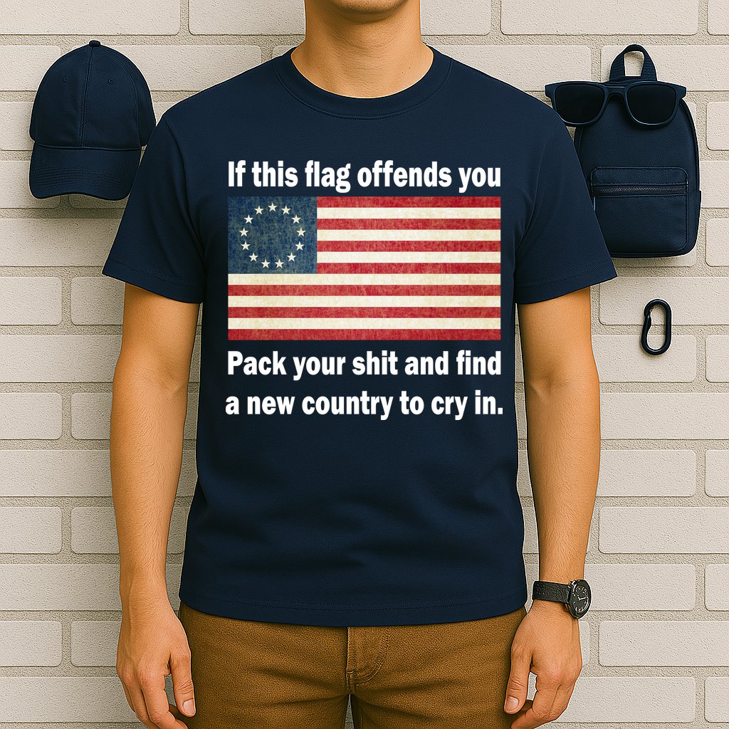 Funny Offensive Betsy Ross Flag T-Shirt