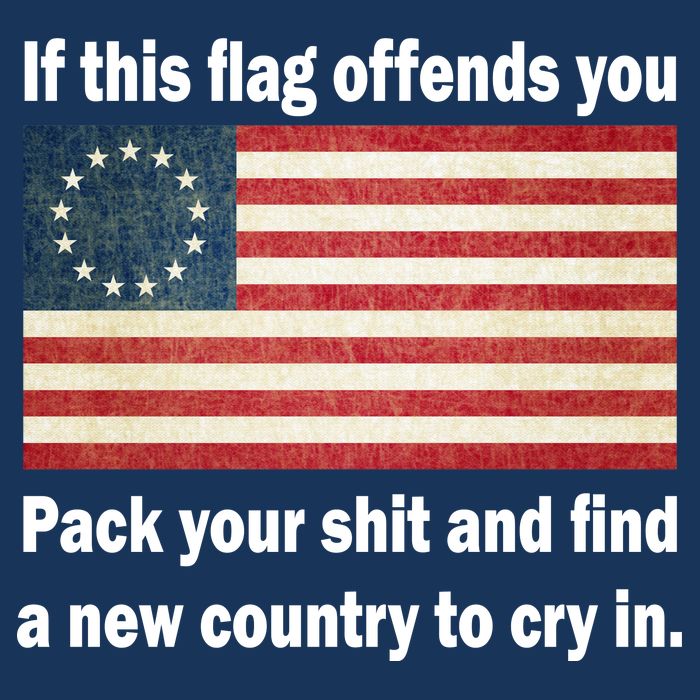 Funny Offensive Betsy Ross Flag T-Shirt