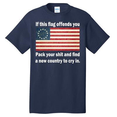 Funny Offensive Betsy Ross Flag Tall T-Shirt