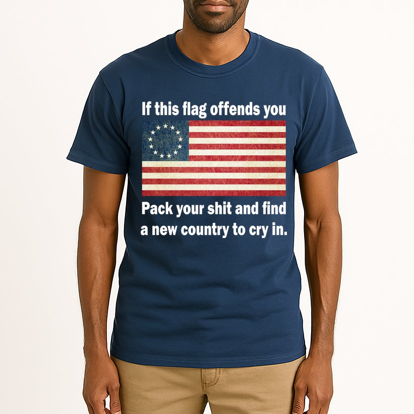 Funny Offensive Betsy Ross Flag Tall T-Shirt