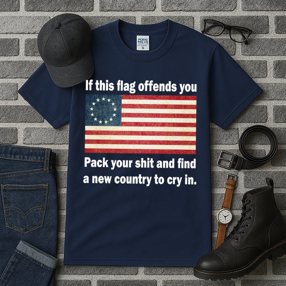 Funny Offensive Betsy Ross Flag Tall T-Shirt