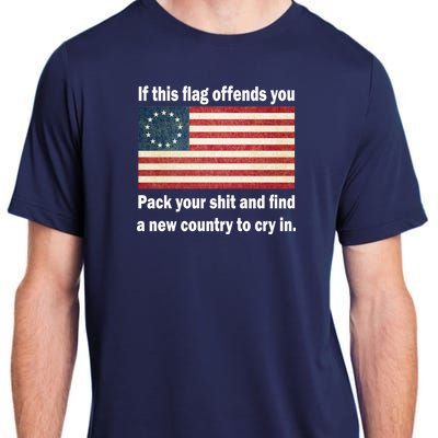 Funny Offensive Betsy Ross Flag Adult ChromaSoft Performance T-Shirt