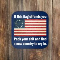 Funny Offensive Betsy Ross Flag Coaster